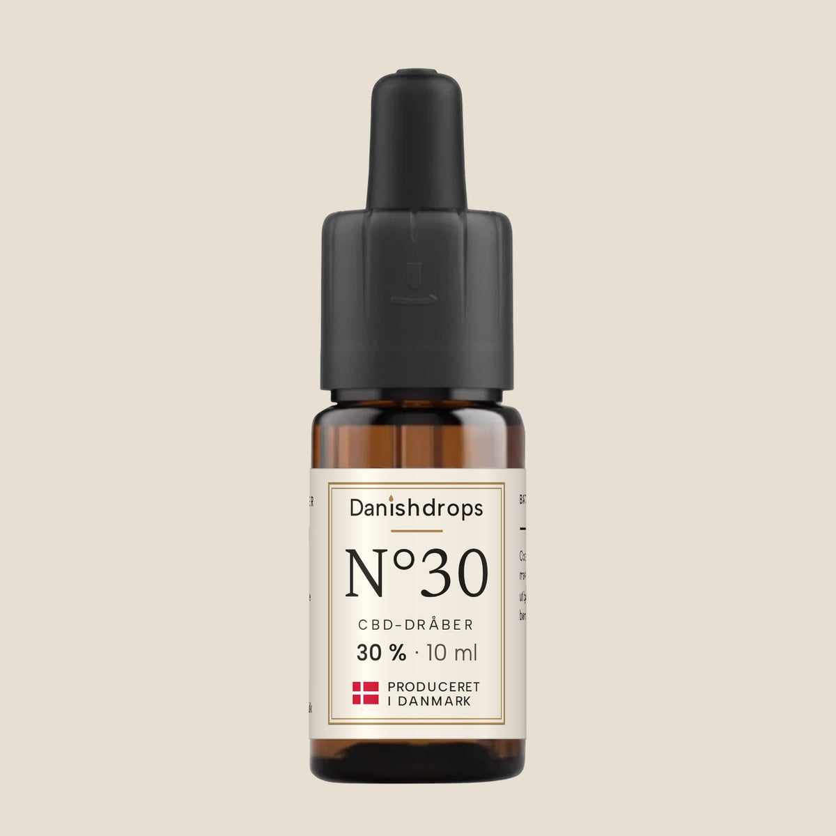 Danishdrops N°30, CBD-dråber 30 %, 10 ml, produceret i Danmark
